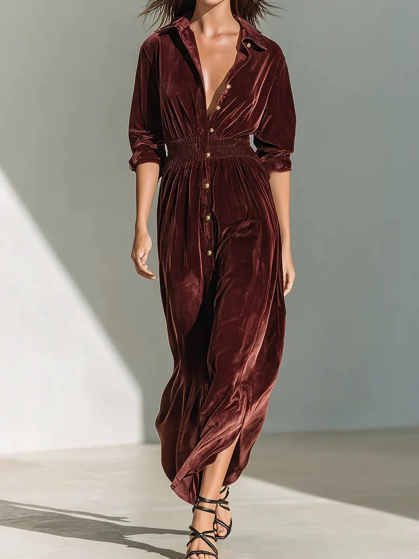 Hollis Smocked Waist Maxi Dress