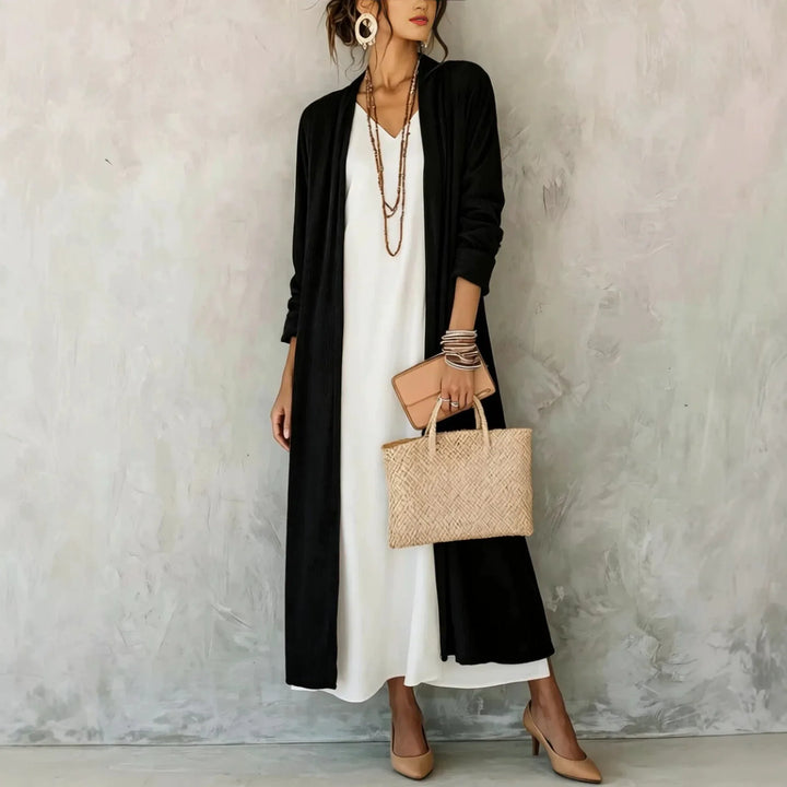 Delphine Corduroy Long Cardigan
