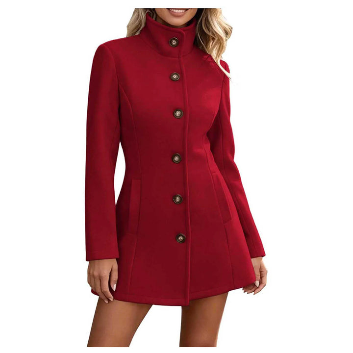 Vesper Stand Collar Peacoat