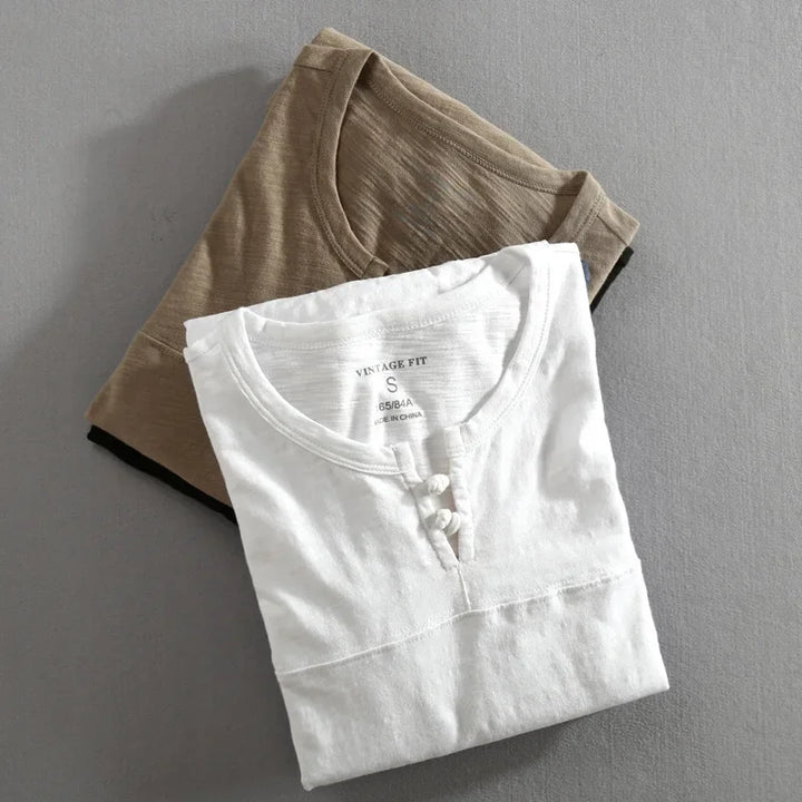 Roberto Long Sleeve Henley Shirt