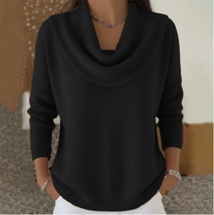 Clara Cowl Neck Knit Sweater