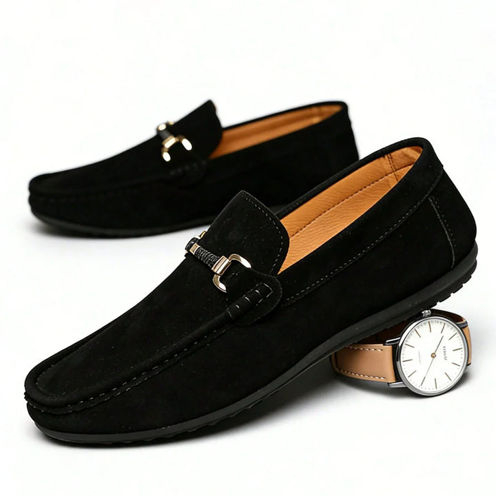 Ethan Suede Slip On Loafers