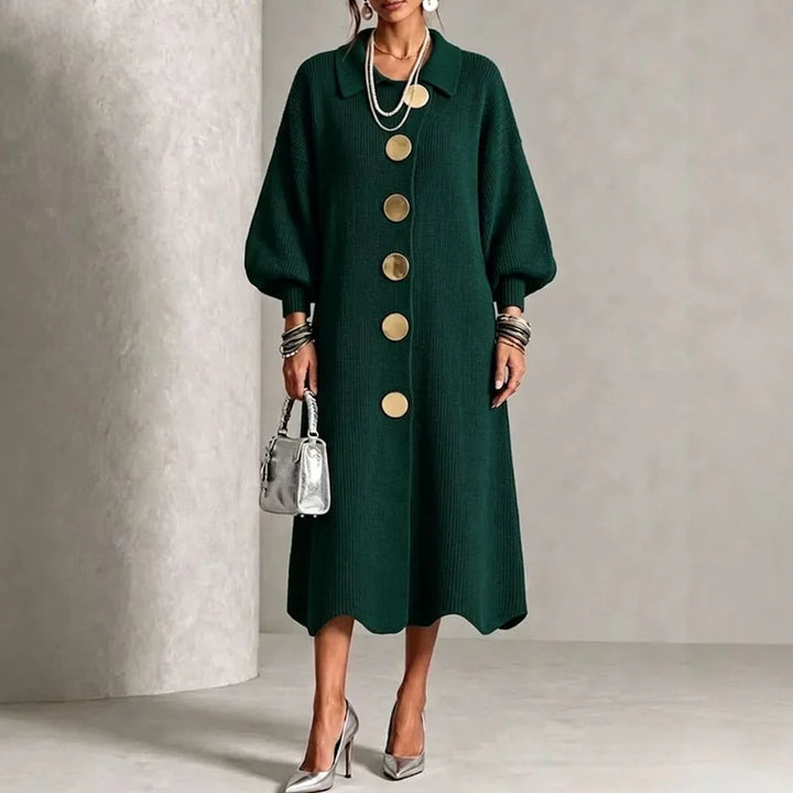 Colette Button Front Sweater Dress