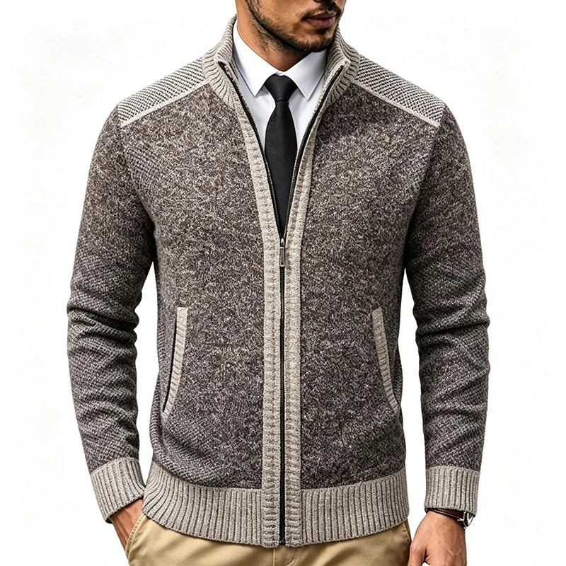 Roderick Stand Collar Cardigan