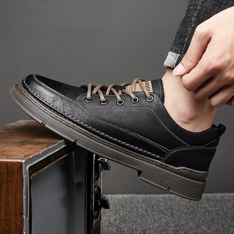 Cassian Genuine Leather Sneakers