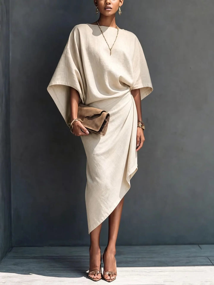 Odessa Batwing Sleeve Midi Dress