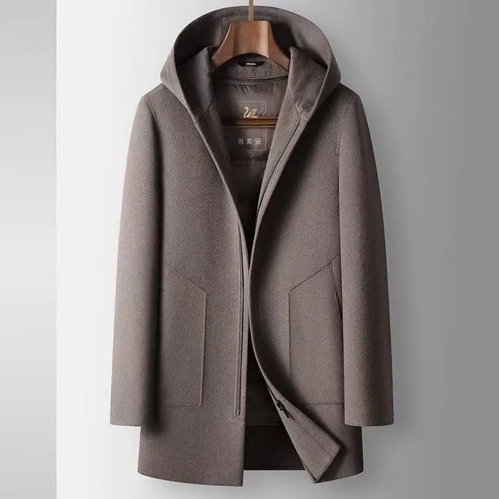 100% Woolen Hooded Coat