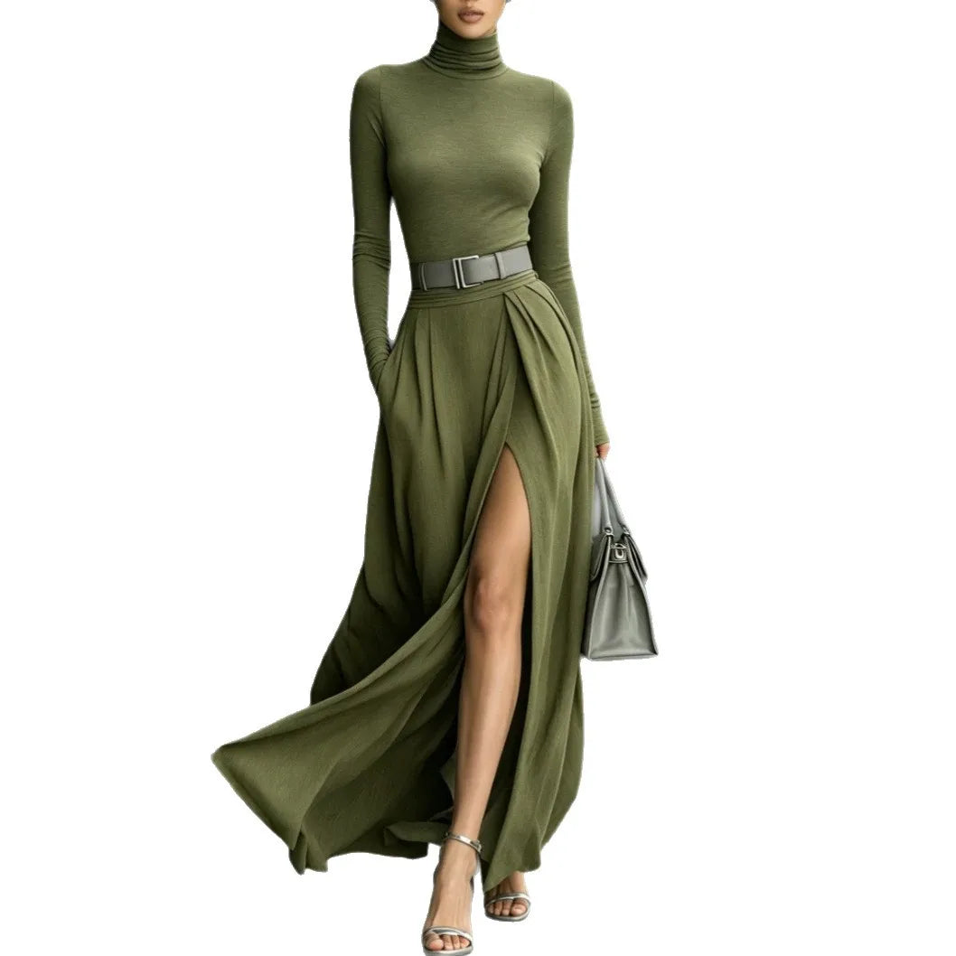 Zinnia Turtleneck Sweater Dress