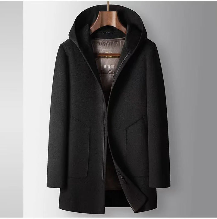 100% Woolen Hooded Coat