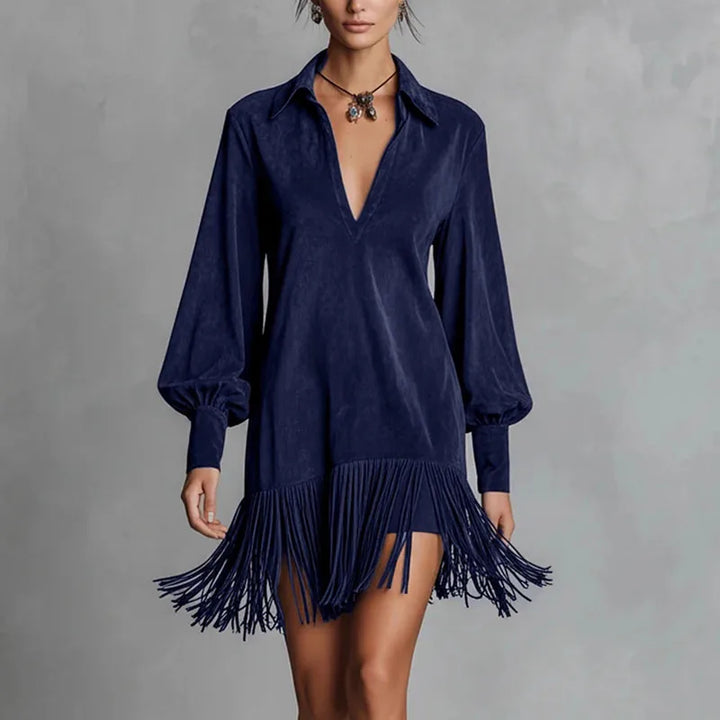 Amaris Relaxed Fit Tassel Dress