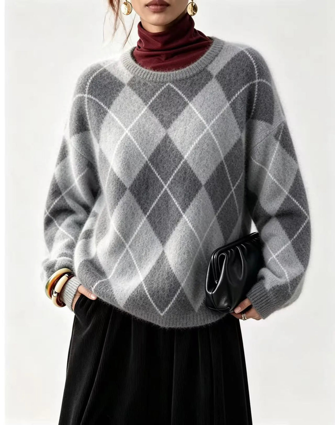 Linden Argyle Crew Sweater