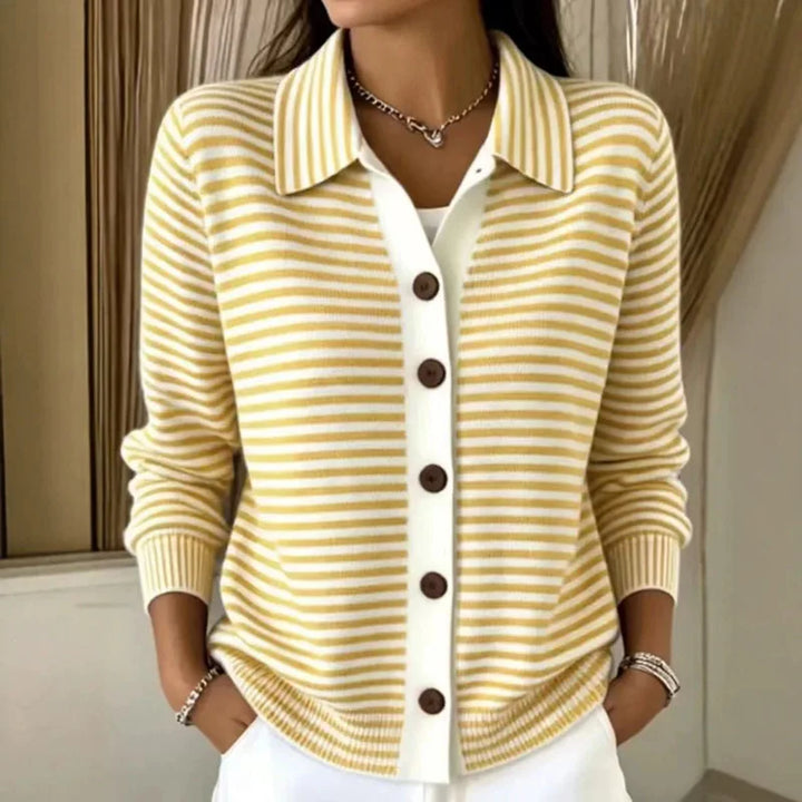 Gemma Striped Knit Cardigan