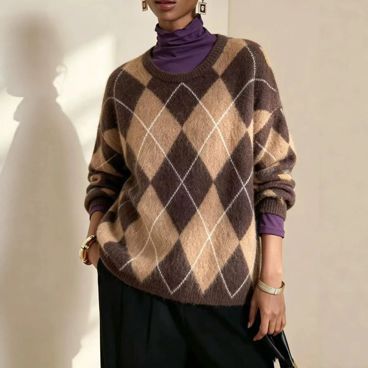Linden Argyle Crew Sweater