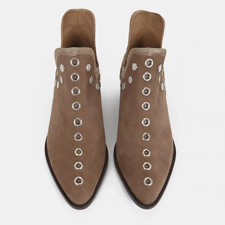 Astrid Stud Pointed Ankle Boot
