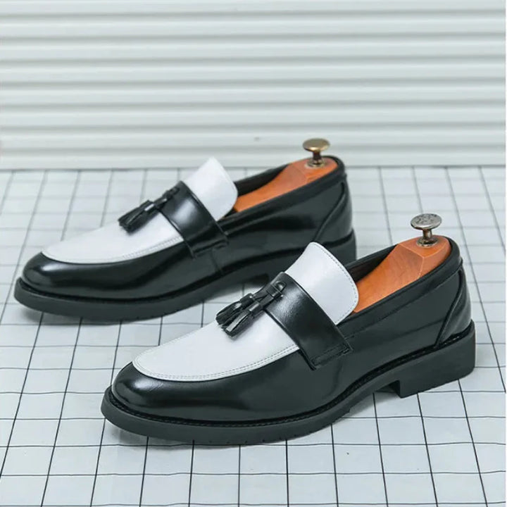 Maison Leather Tassel Loafers