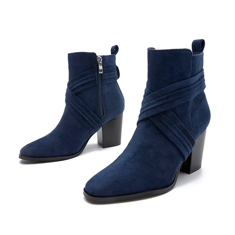 Sasha Suede Ankle Boots