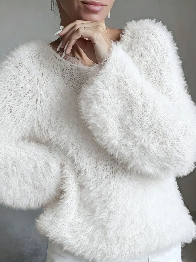 Marlowe Fuzzy Knit Sweater