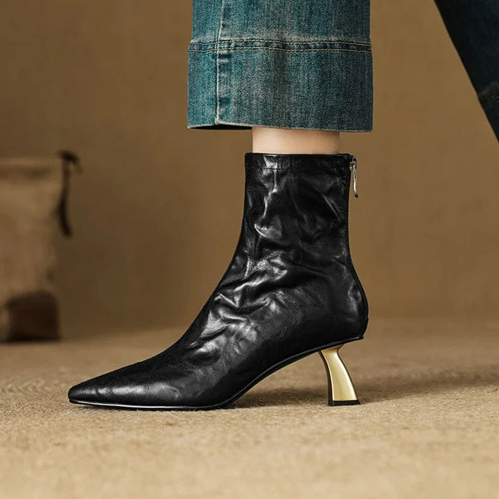 Andrea Genuine Leather Ankle Boots