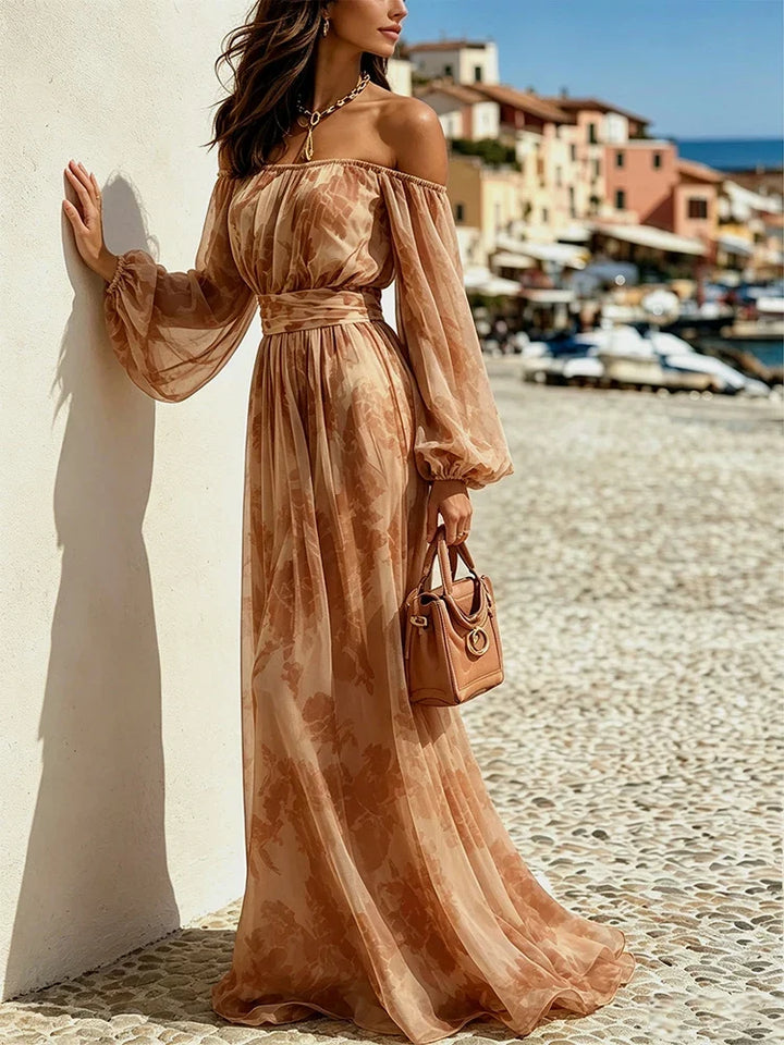 Priscilla Off Shoulder Maxi Dress