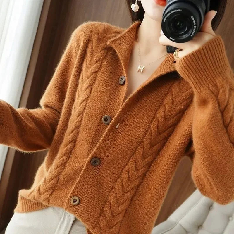 Vesalia Cable Knit Cardigan