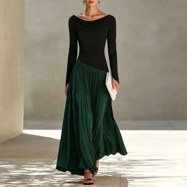 Inara Flowing Draped Maxi Dress