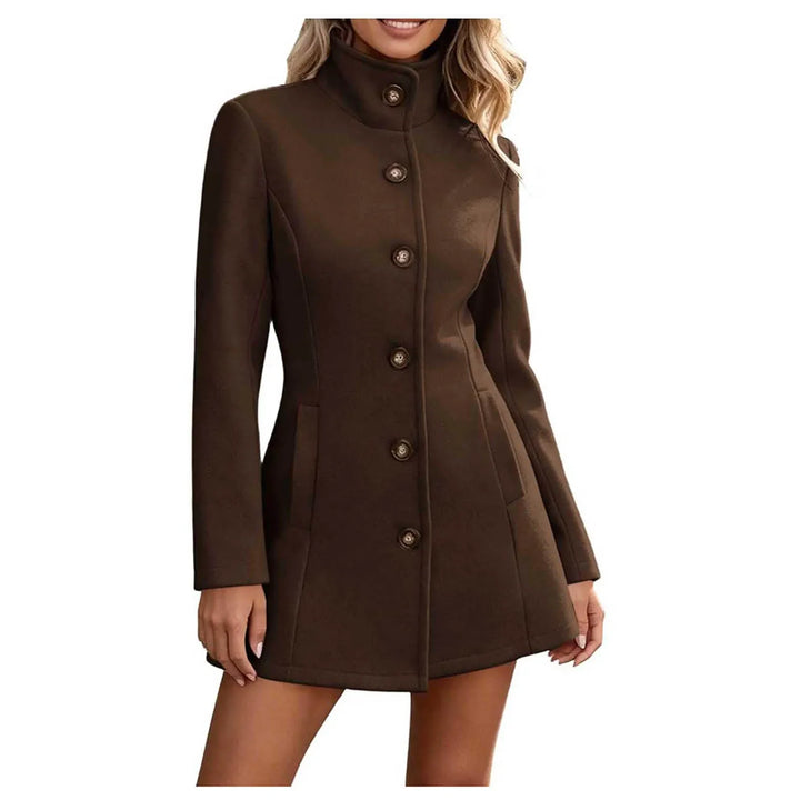 Vesper Stand Collar Peacoat