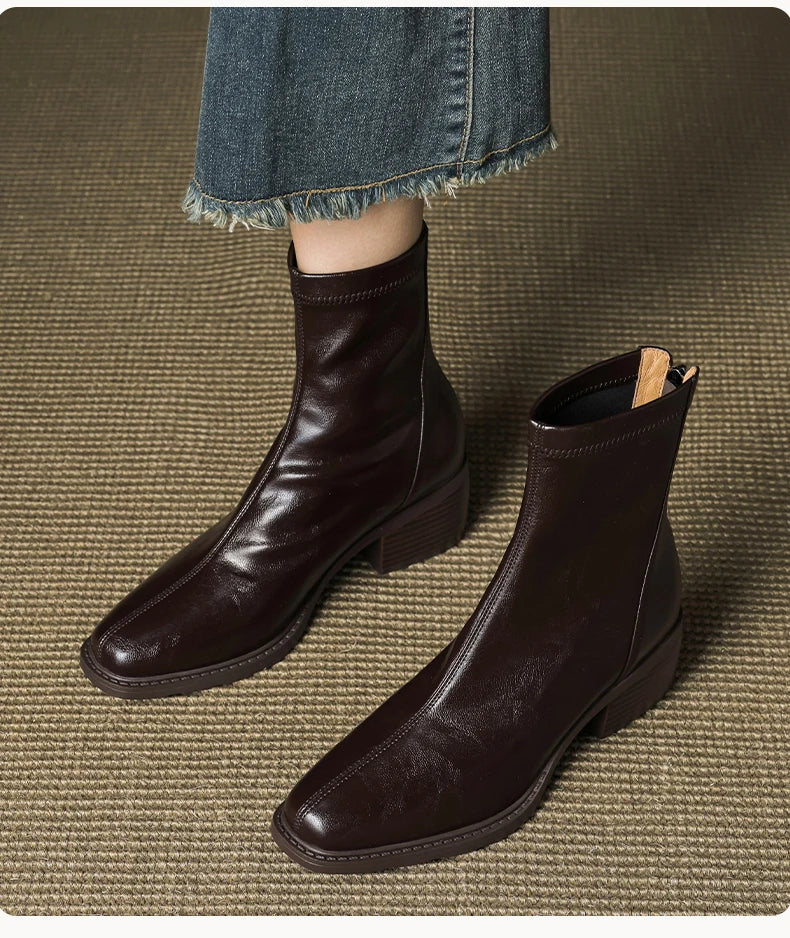 Marget Leather Ankle Boots