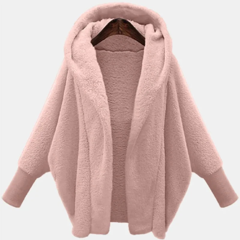 Genevieve Open Front Fleece Coat