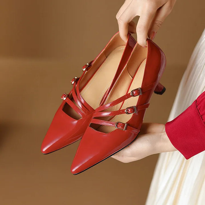 Sezane Genuine Leather Sandals