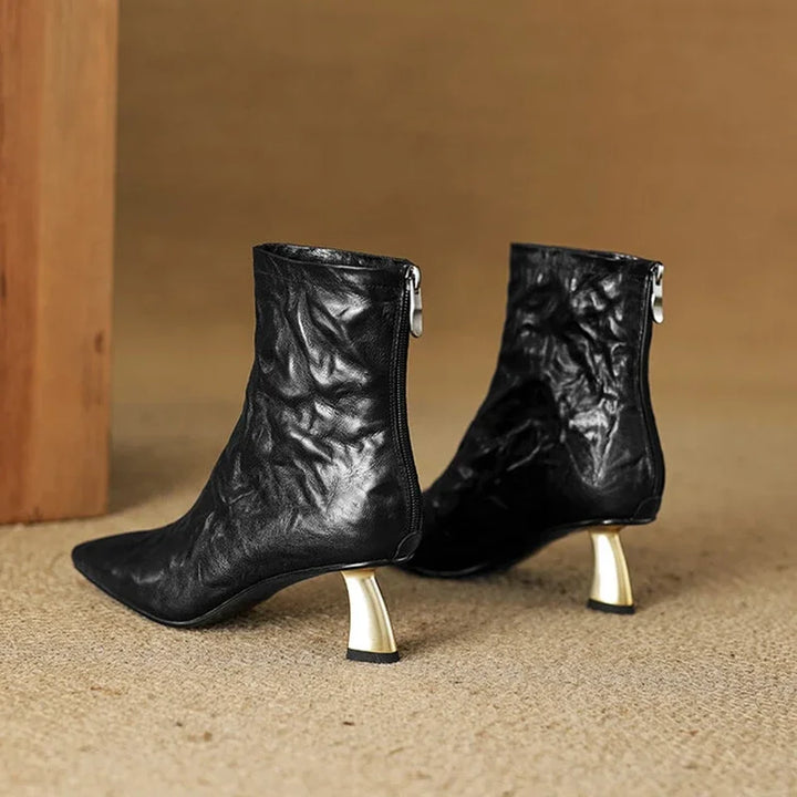 Andrea Genuine Leather Ankle Boots