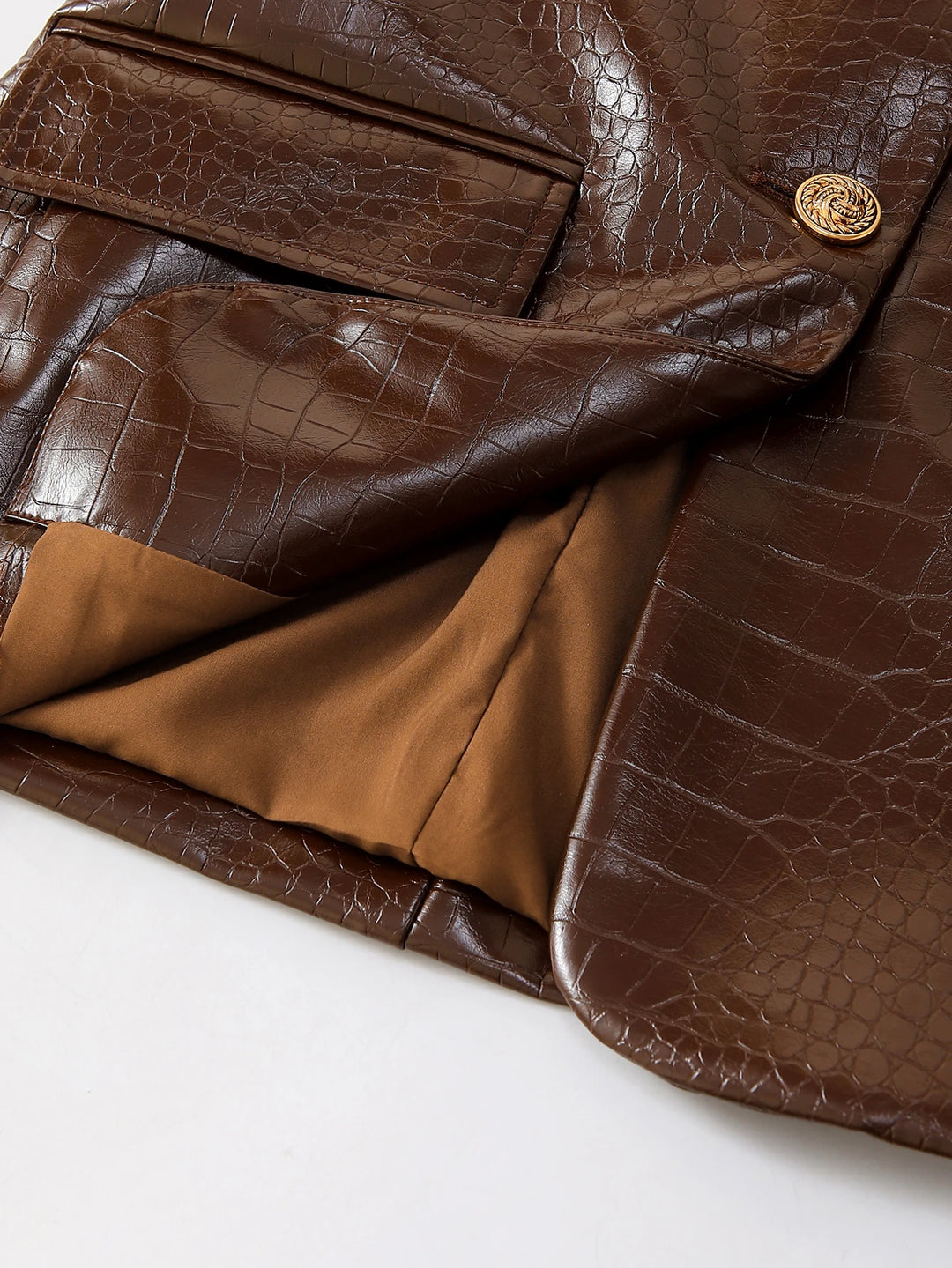 Sharon Leather Blazer