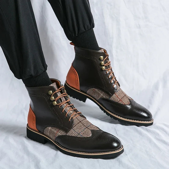 Nathaniel Wingtip Ankle Boots