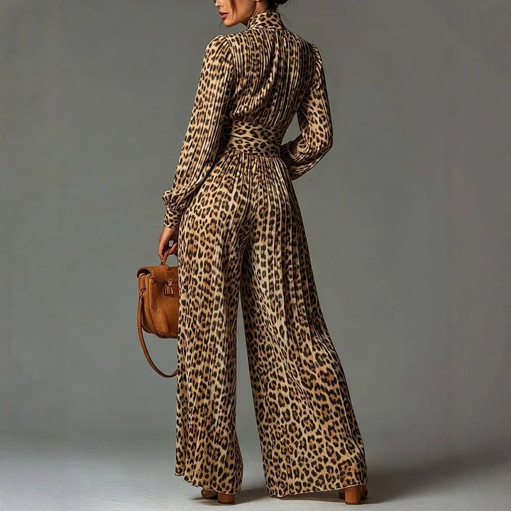 Thistle Leopard Wide Leg Jumpsuit