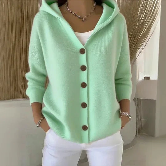 Eliana Hooded Knit Cardigan
