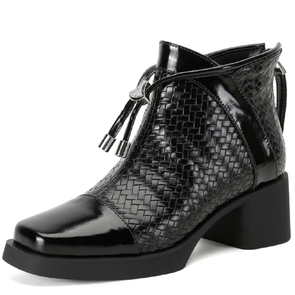 Yolanda Woven Ankle Boot