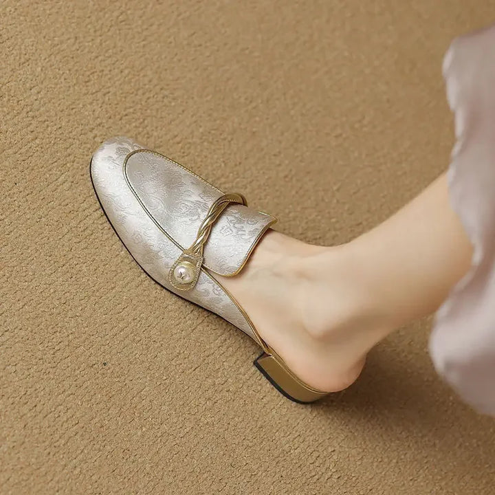 Vivana Floral Embossed Sandals