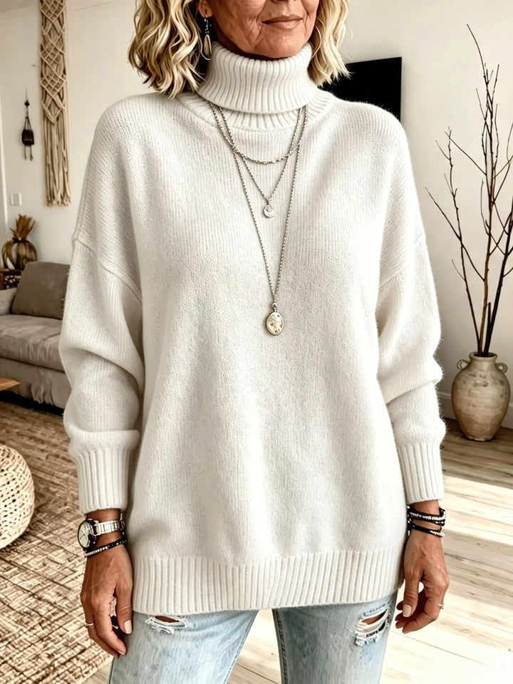 Celine Ribbed Turtleneck Sweater