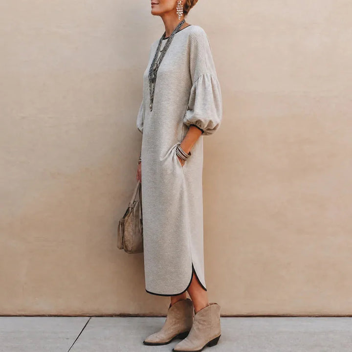 Leonie Lantern Sleeve Maxi Dress