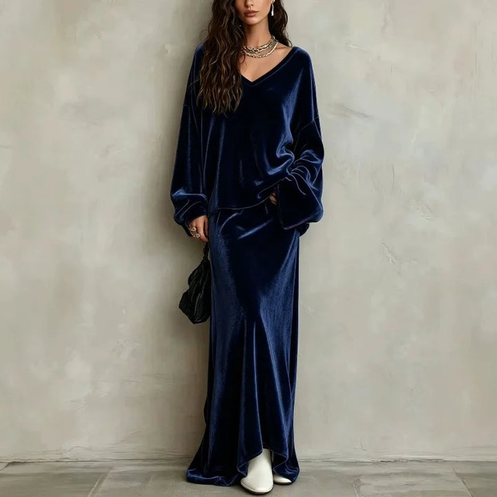 Novella Mermaid Hem Skirt Set