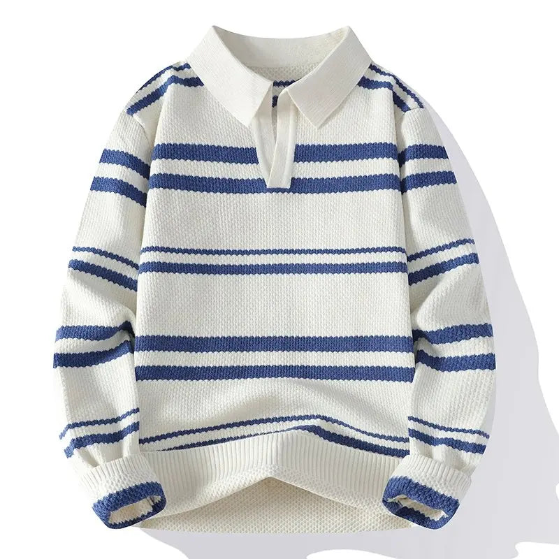 Dashiell Split Collar Polo Sweater