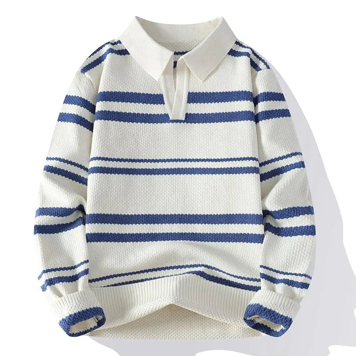 Dashiell Split Collar Polo Sweater