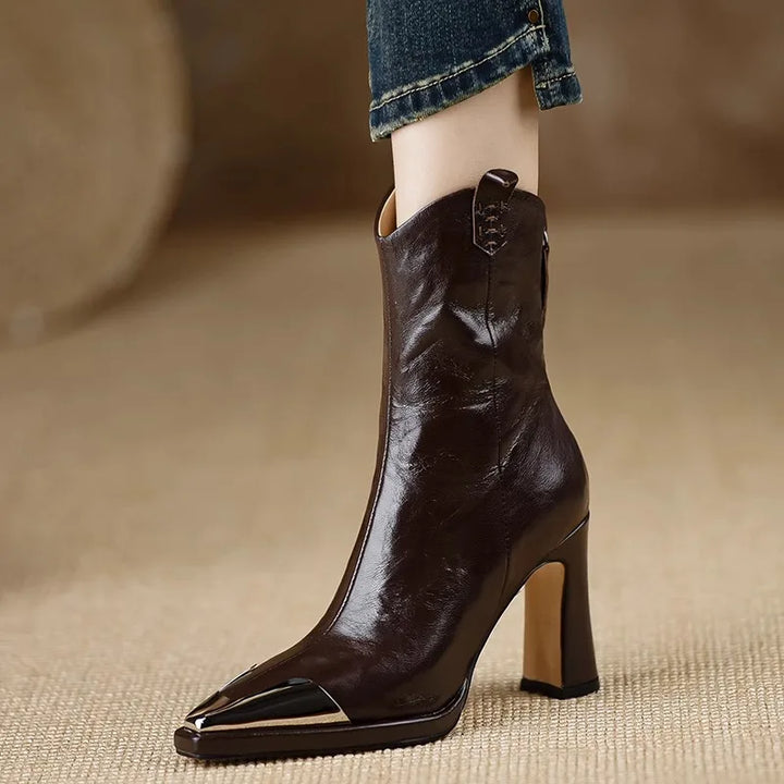 Lennon Leather Ankle Boots