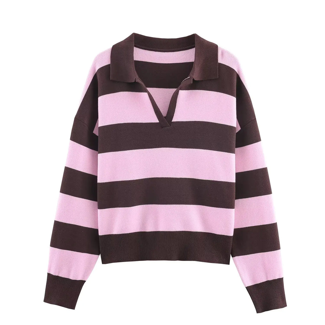 Isolde Johnny Collar Polo Sweater