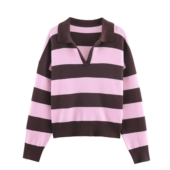 Isolde Johnny Collar Polo Sweater