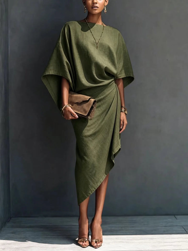 Odessa Batwing Sleeve Midi Dress