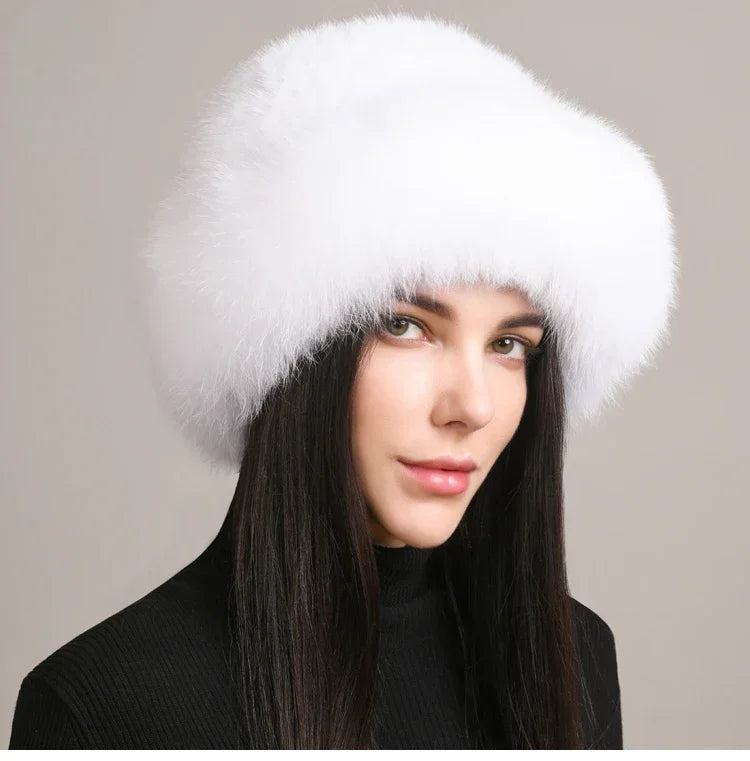 Sezane Pure Mink Beanie