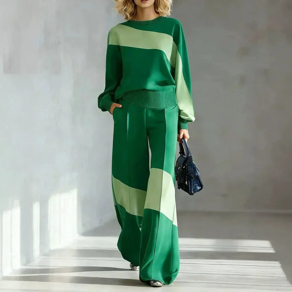 Nerissa Color Block Two Piece Set