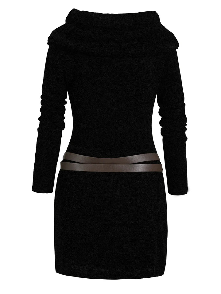 Isolde Cowl Neck Sweater Dress