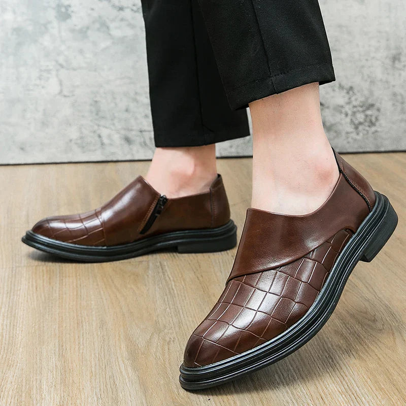Sherman Leather Slip On Shoes