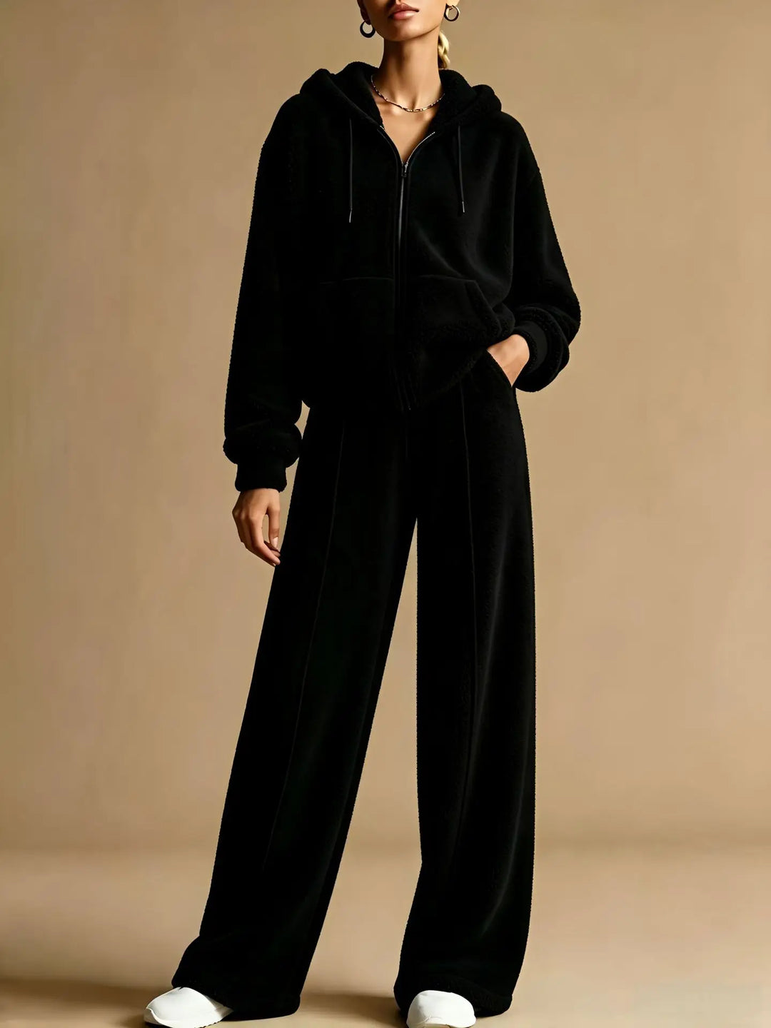 Briar Fleece Wide Leg Sweatsuit